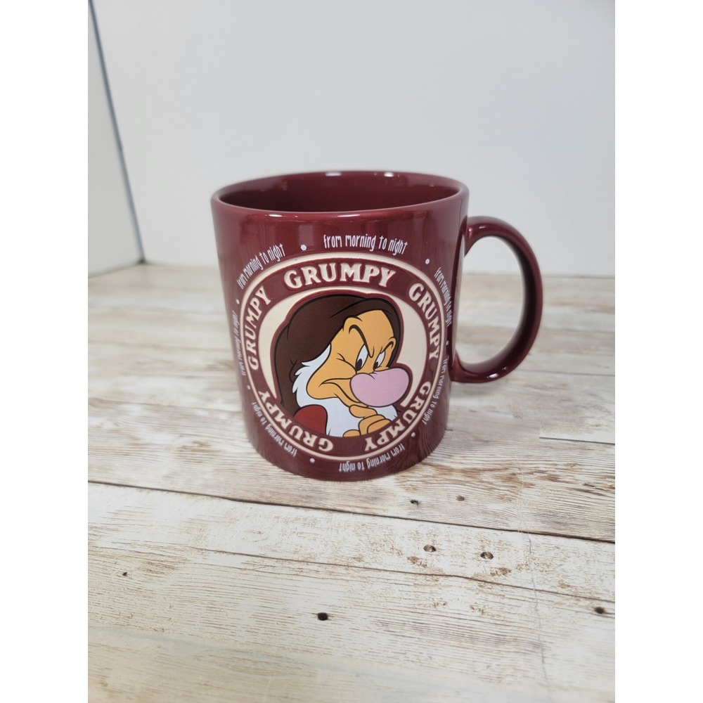 Disney Grumpy Morning To Night Coffee Tea Mug Cup Snow White NWOT 16oz